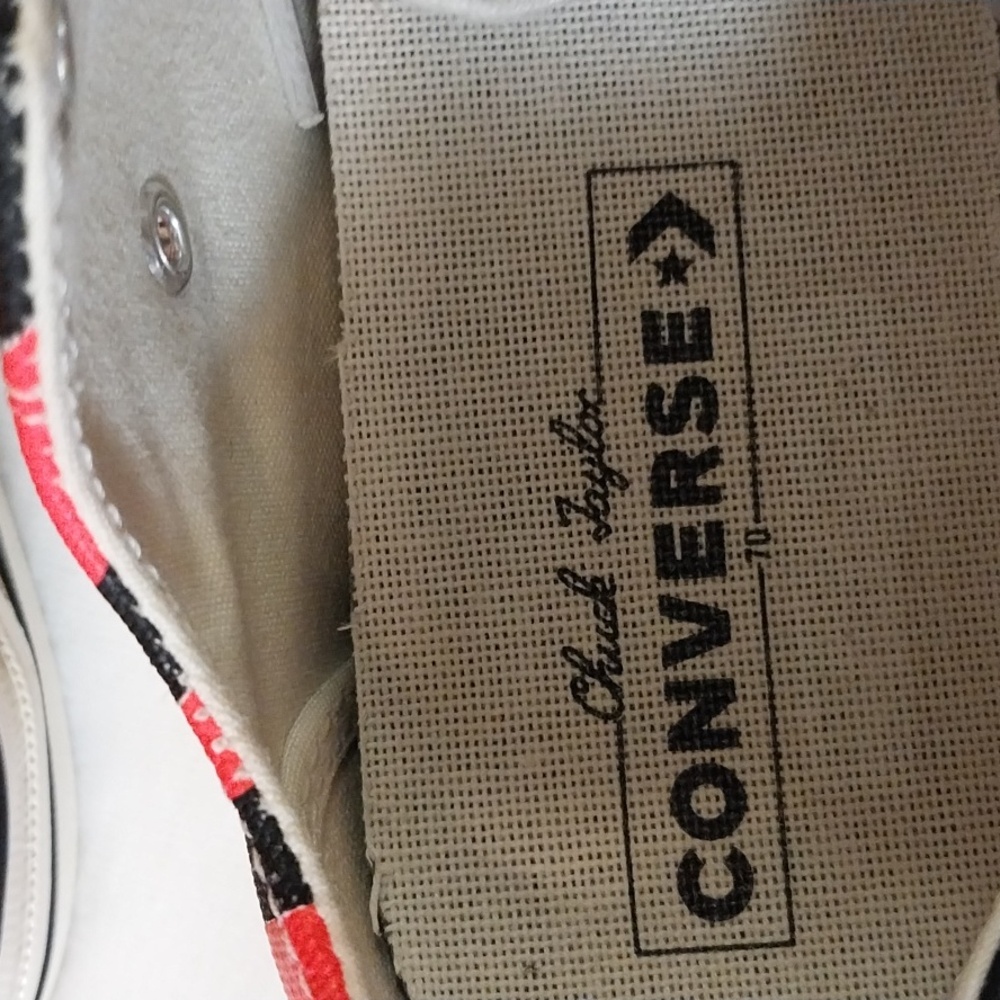 CONVERSE CHUCK TAYLOR 70 ALL STAR OX BLACK/ RACER PINK size 5.5 - Picture 6 of 13